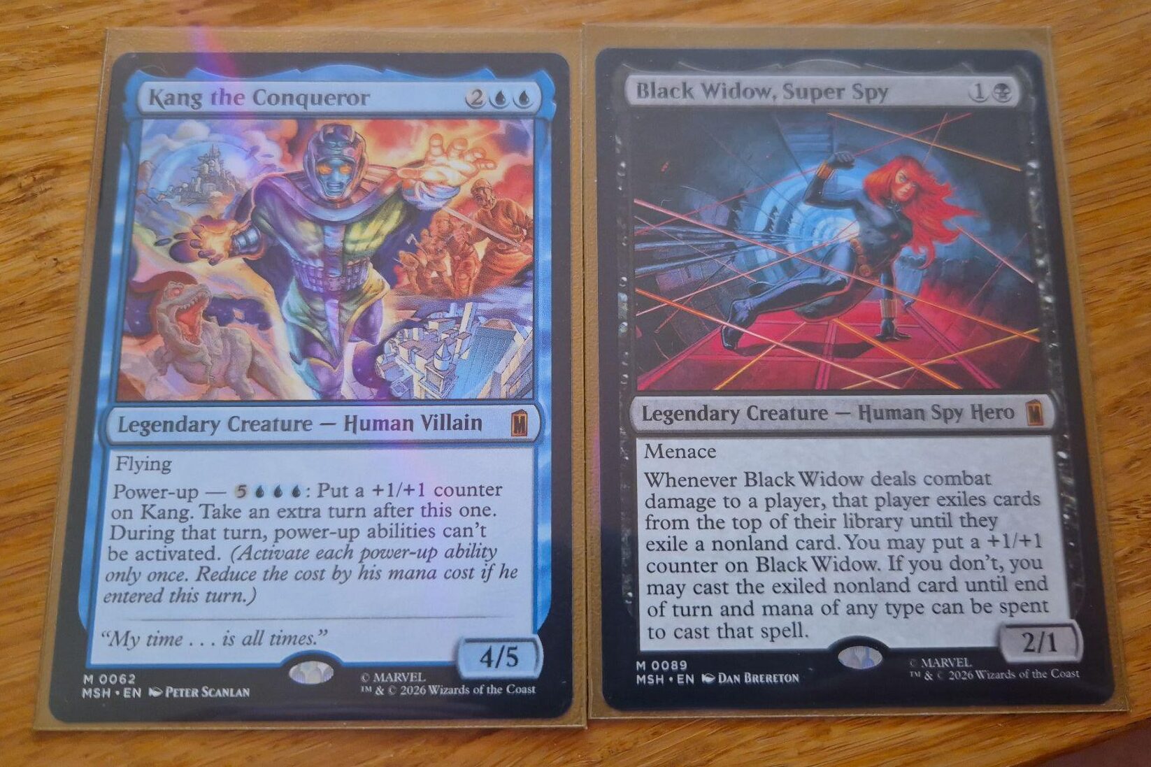 two epics, Kang the Conqueror and Black Widow, Super Spy